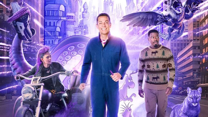 The cast of Harold and the Purple Crayon.