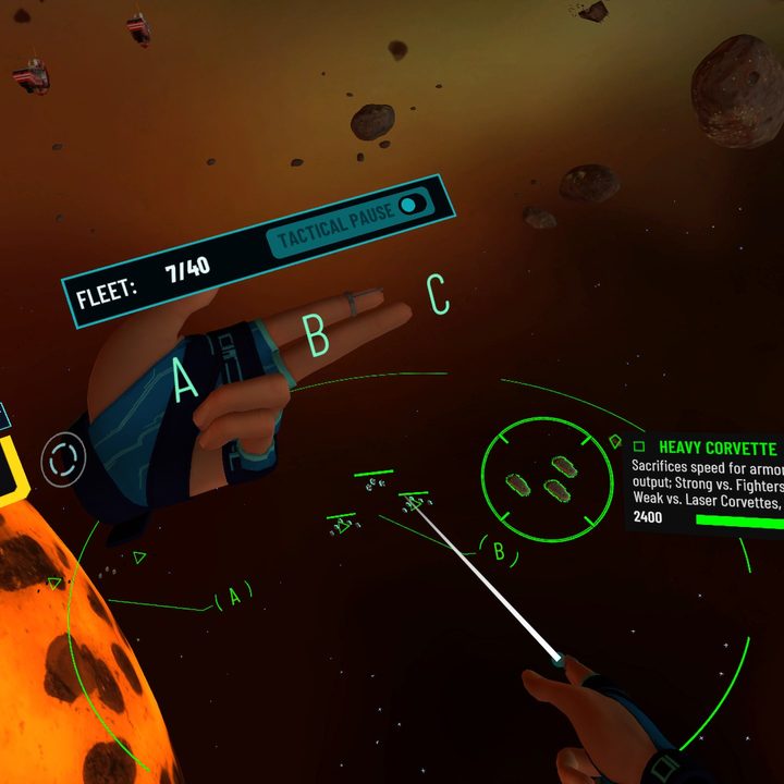 Gameplay from Homeworld: Vast Reaches.