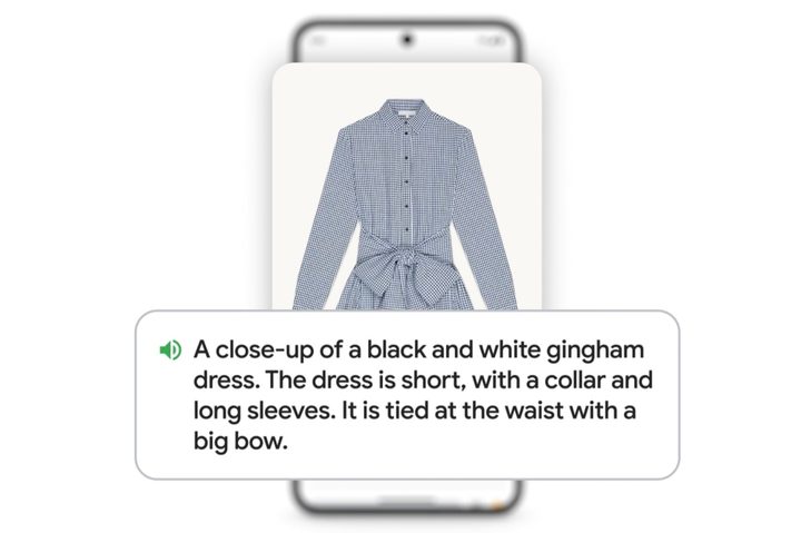 Gemini-powered TalkBack feature on Android.