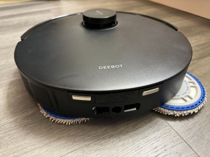 The Ecovacs T30S Combo with swinging mop.