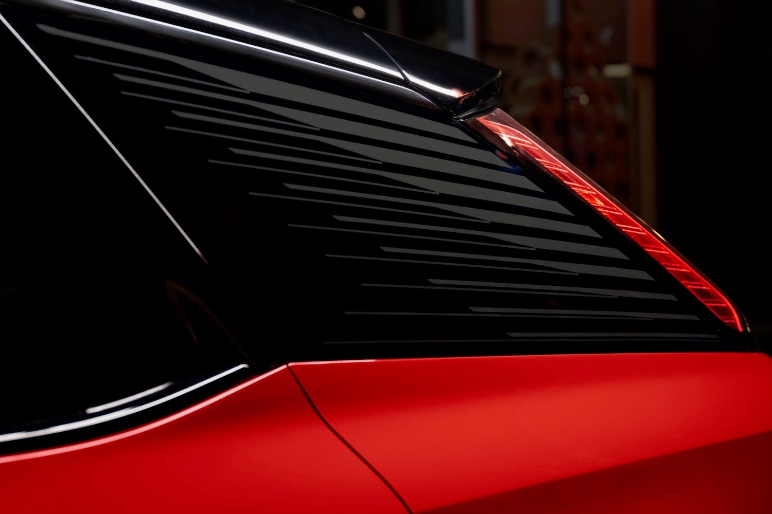2025 Cadillac Optiq rear quarter window.