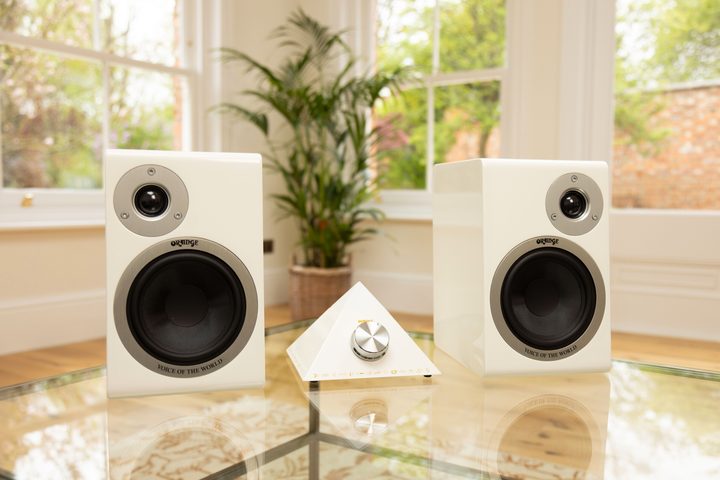 The Orange Pyramid Audio System.