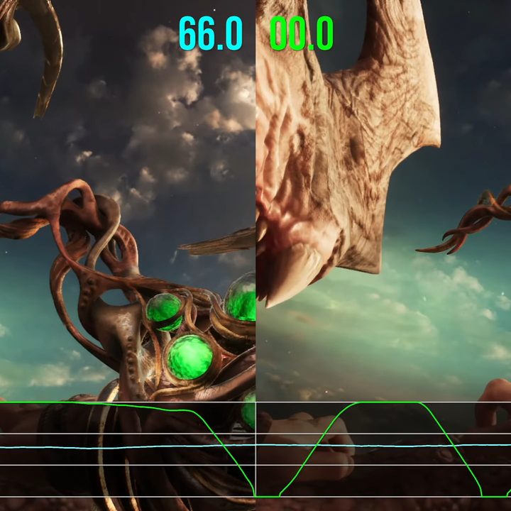 Frames per second in Immortals of Aveum with FSR 3 enabled on the Xbox.