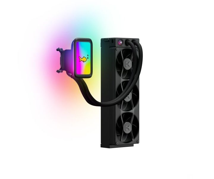 The Hyte Thicc Q80 Trio cooler.
