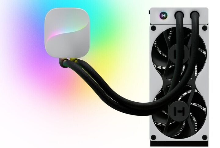 Hyte Thicc P60 Duo liquid cooler.