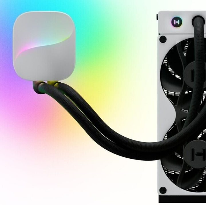 Hyte Thicc P60 Duo liquid cooler.