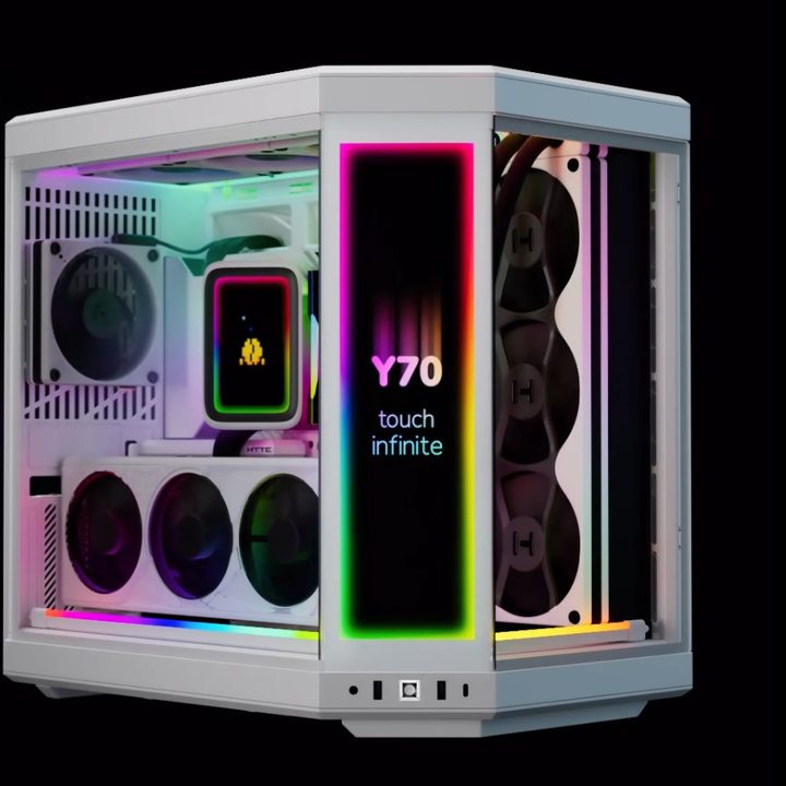 The Hyte Y70 Touch Infinite case.