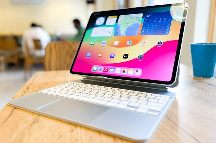 M4 iPad Pro with Magic Keyboard.
