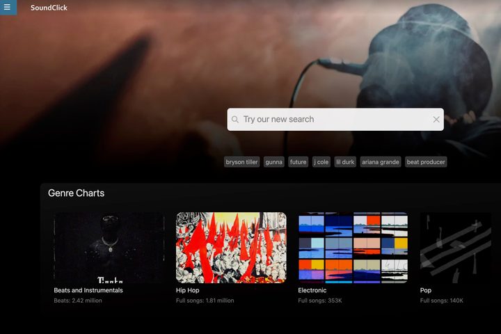 SoundClick website.
