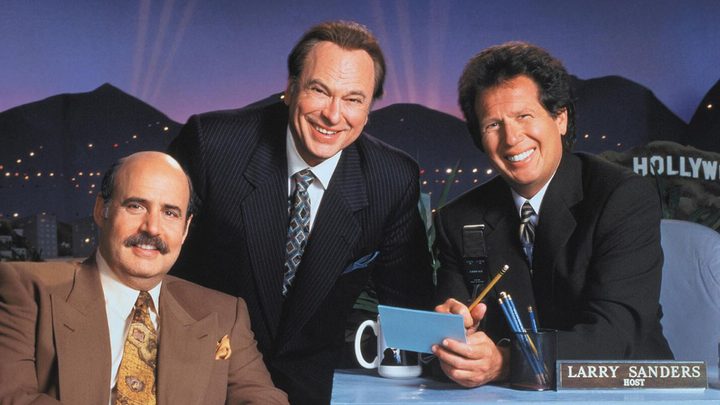 The cast of The Larry Sanders Show.
