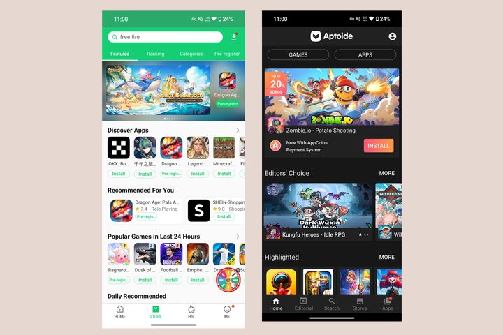 Third-party app store Android.