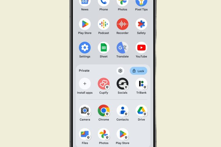 Private Space in Android.