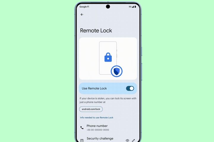 Device remote lock in Android.