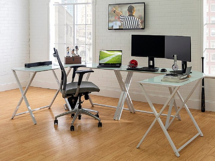 The Walker Edison X Frame Command Center gaming desk.