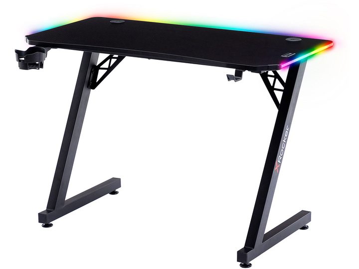 The X Rocker Cobra gaming desk on a white background.