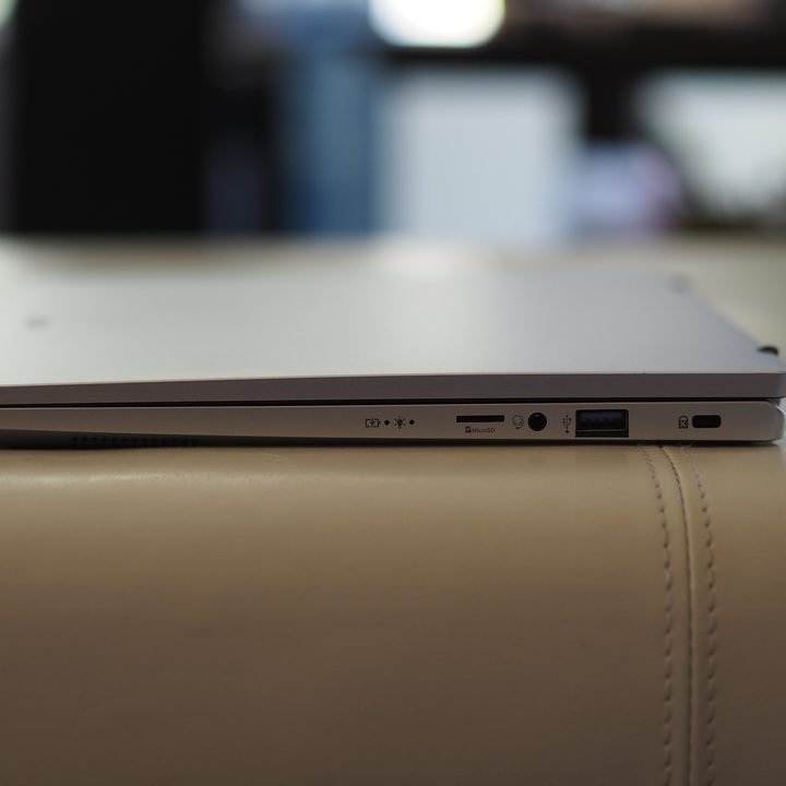 Acer Swift Go 14 right-side view showing ports