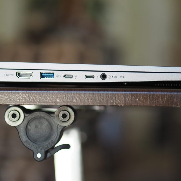 Acer Swift X 14 2024 left side view showing ports.