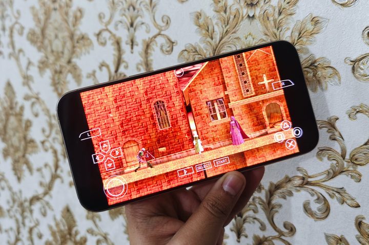 Castlevania game on an iPhone.
