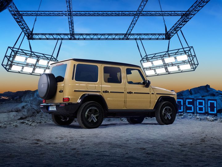 Yellow Mercedes-Benz G580