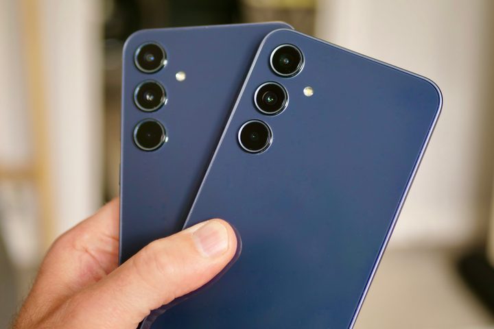 The Samsung Galaxy A35 and Galaxy A55's cameras.