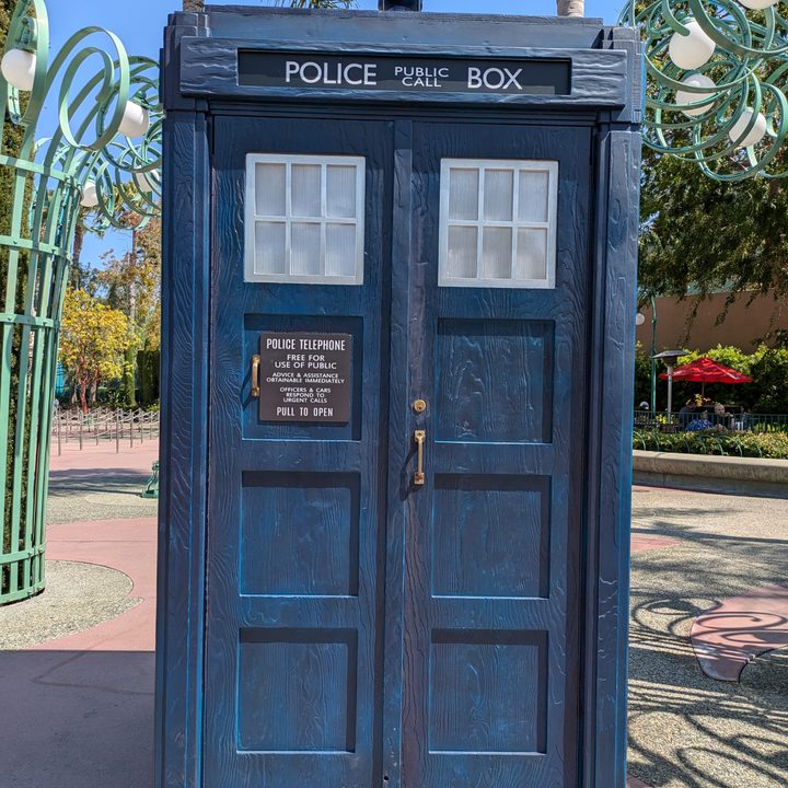 TARDIS taken with Google Pixel 8a.