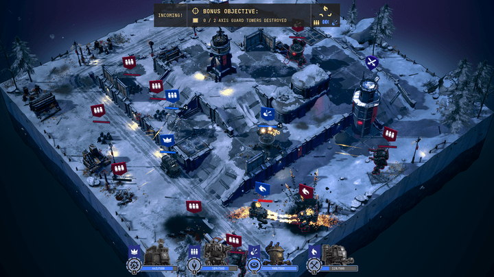 Mechs fight in Scandinavia in Grit and Valor 1949.