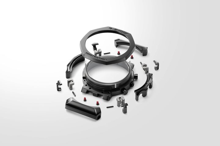 Photo showing the structure of the G-Shock MR-G B2100B.
