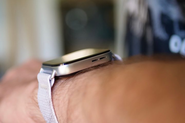 A person wearing the Huawei Watch Fit 3.