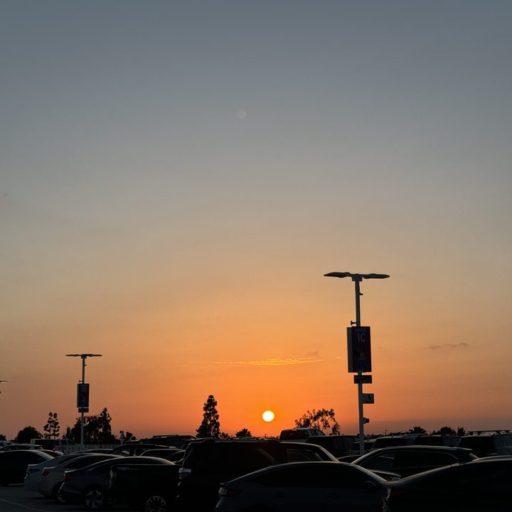 Sunset view taken with iPhone 15 Pro.