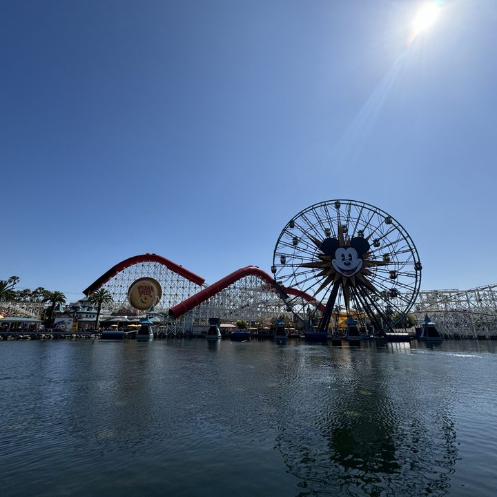 Pixar Pier at DCA taken with iPhone 15 Pro.