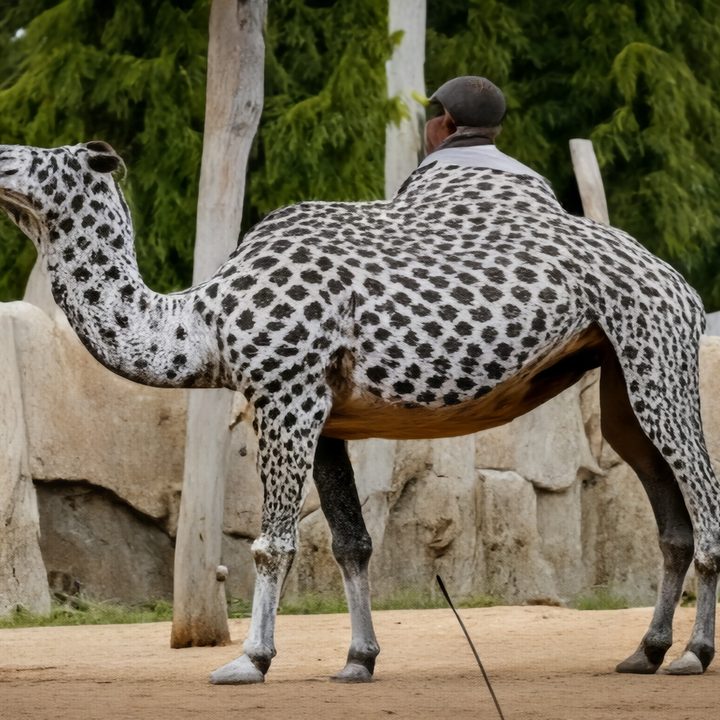 A photo of a camel, after edits using Magic Editor