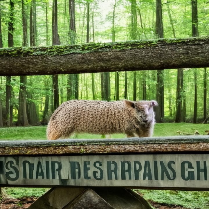A photo of a sheep, after edits using Magic Editor.