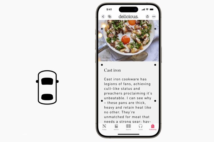 Vehicle Motion Cues on iPhone.