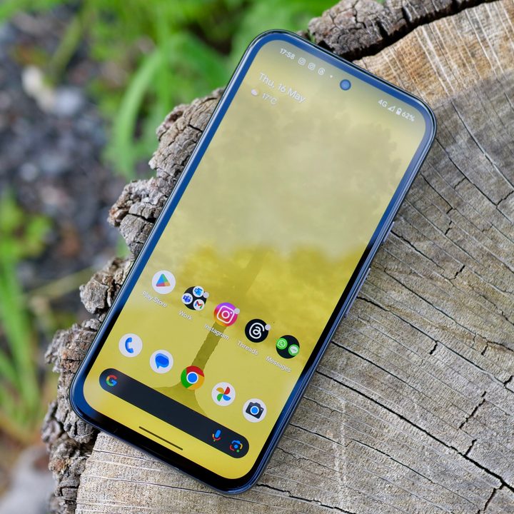 The Google Pixel 8a's screen.