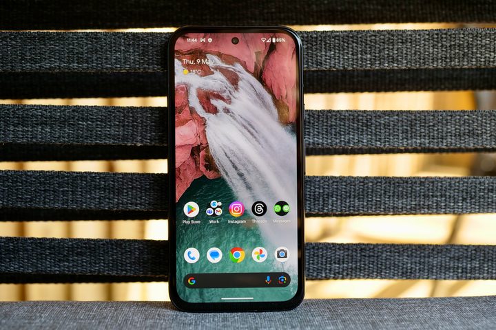 The Google Pixel 8a's screen.