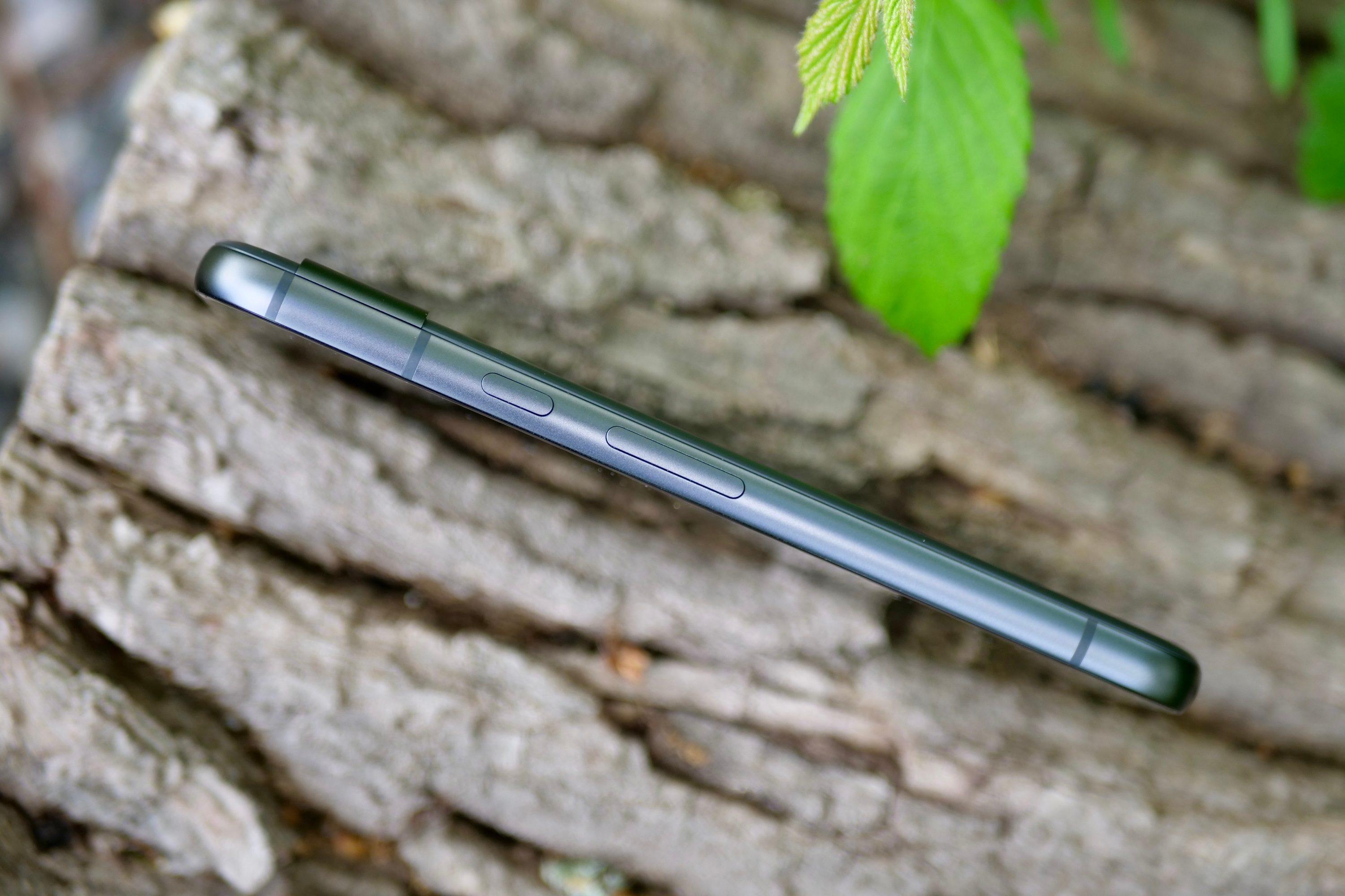 The side of the Google Pixel 8a.