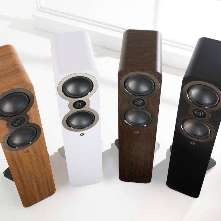 The new Q Acoustics 3000c speaker lineup.