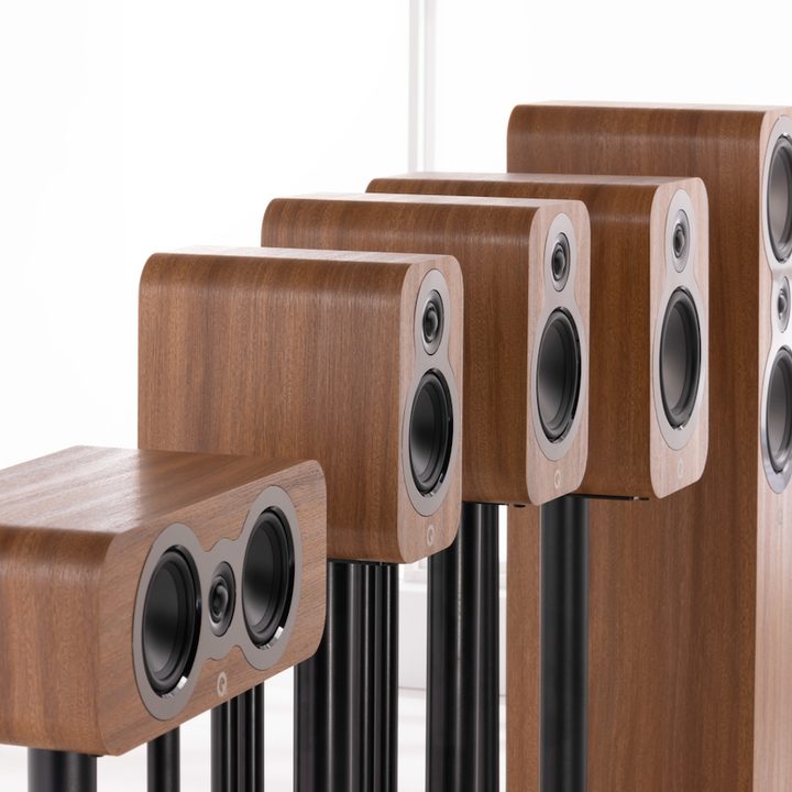 The new Q Acoustics 3000c speaker lineup.