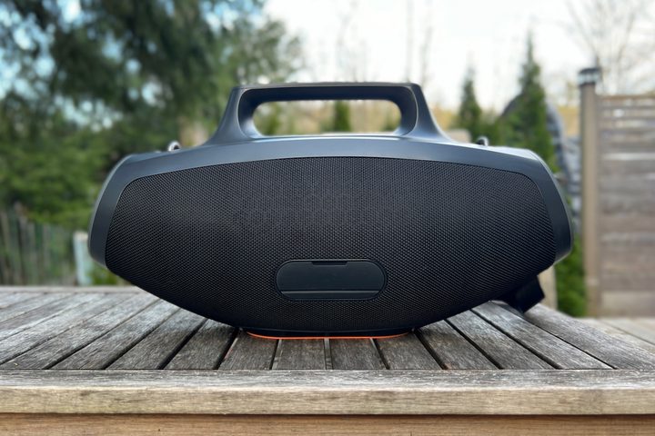 The back of the Skullcandy Barrel Bluetooth speaker.