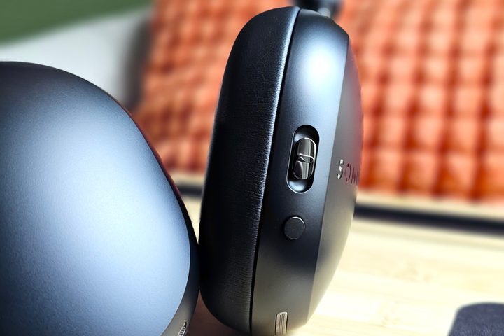 Multifunction button on the Sonos Ace.