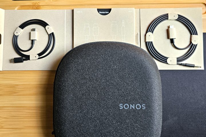 Sonos Ace travel case plus cables.