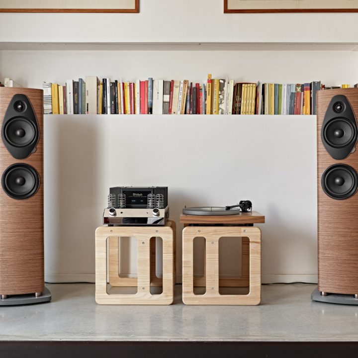 Sonus Faber Sonetto G2 collection of speakers.