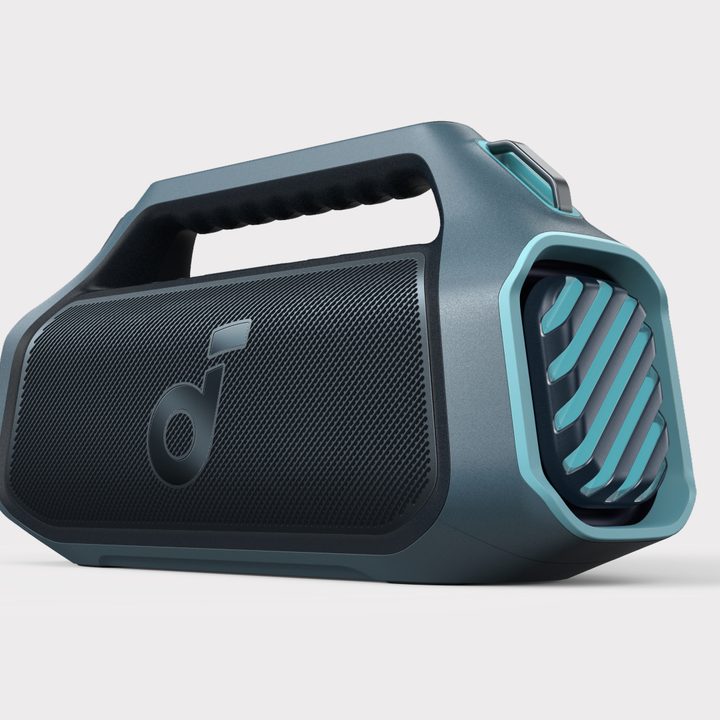 The Soundcore Boom 2 Plus in blue.