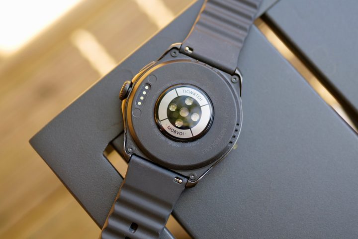 The Mobvoi TicWatch Pro 5 Enduro's case back.