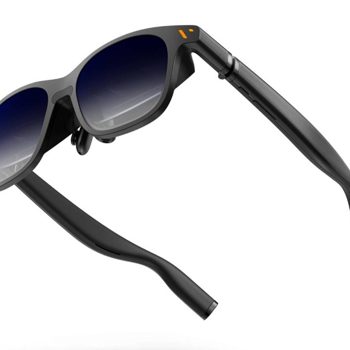 A press rendering of the Viture Pro smart glasses.