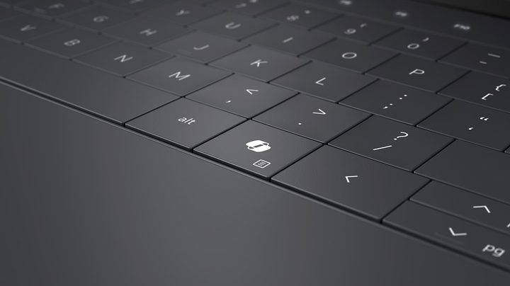The Copilot key on the XPS 13.