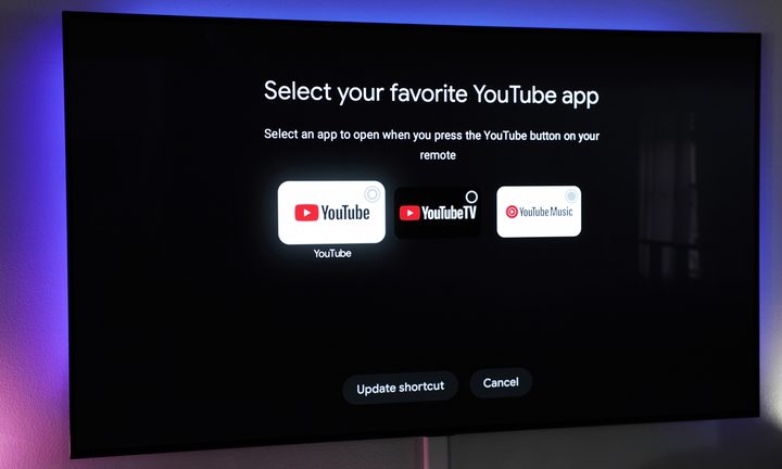 The YouTube button on the Onn 4K Pro remote can be assigned to either YouTube, YouTube TV, or YouTube Music.