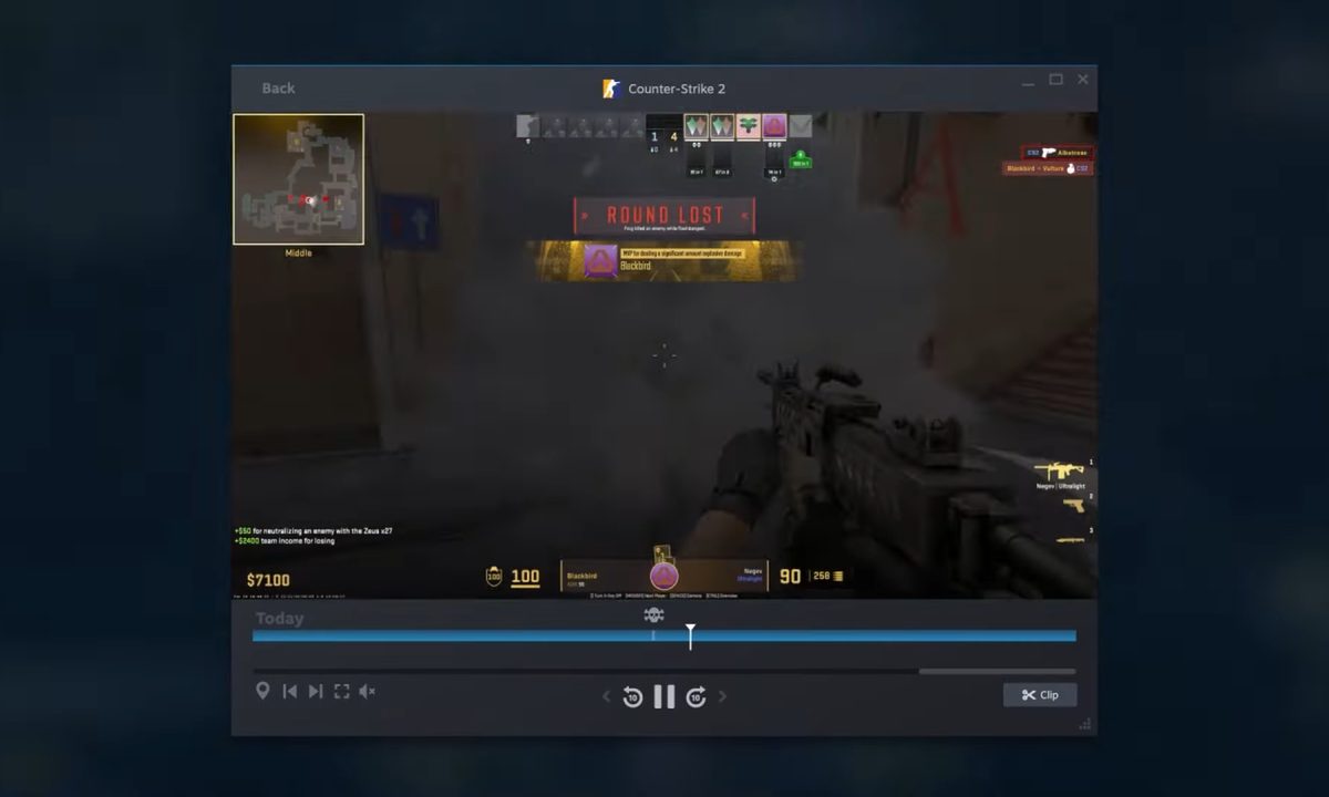 Some CS 2 footatge in Steam.