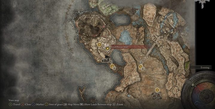 A map of Shadow of the Erdtree.