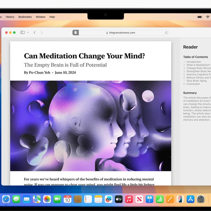 AI features within Safari.